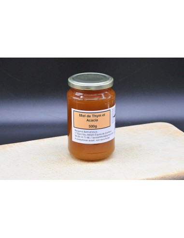 Miel Bio de thym et acacia