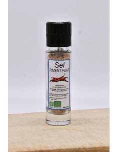 Moulin Sel au piment fort Bio