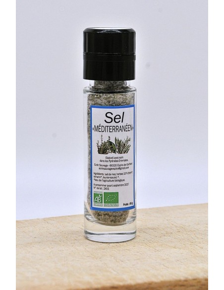 Moulin Sel "Méditerranéen" Bio