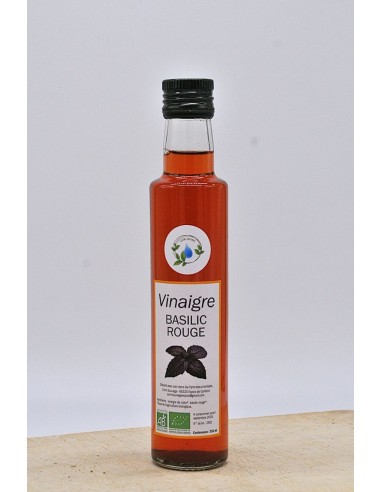 Vinaigre  au Basilic Rouge Bio