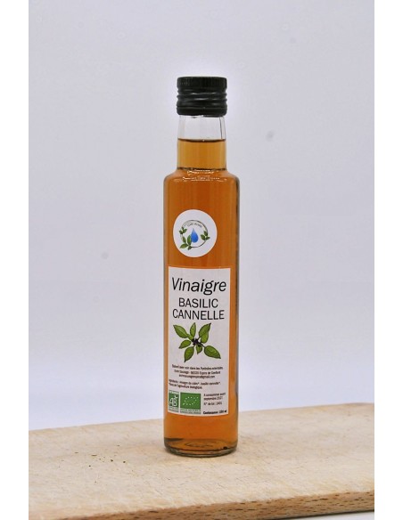 Vinaigre au Basilic Cannelle Bio