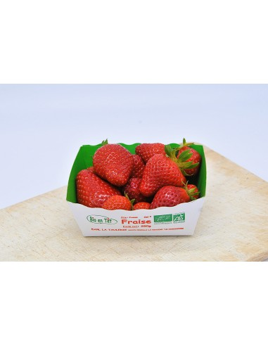 Barquettes de Fraises Bio de 250g  - Variété Dream